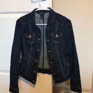 White House Black Market Jean jacket size 2